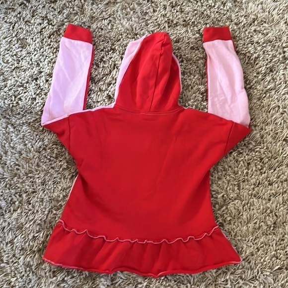 Peplum colorblock cropped hoodie from Rockets of Awesome - Picture 3 of 3